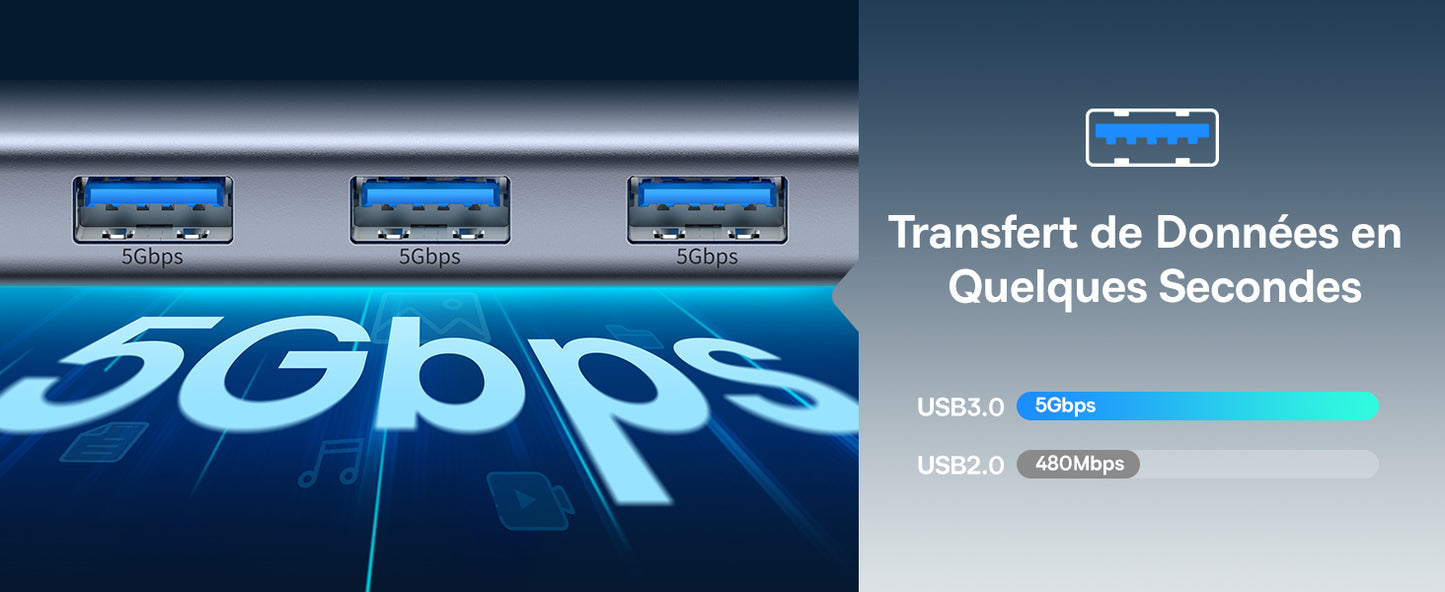 Station d'accueil 7 en 1 BASEUS