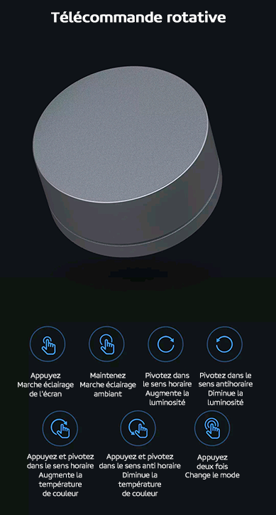 Lampe écran PC avec projecteur LED d'ambiance