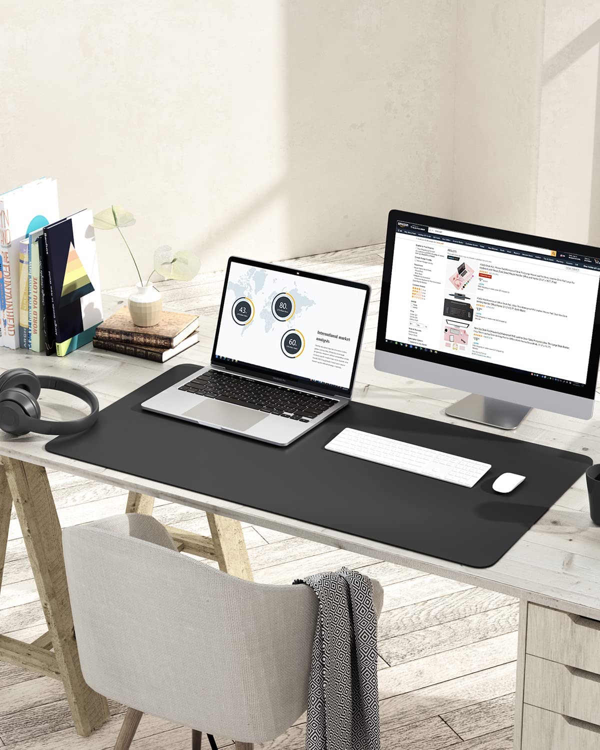 Tapis de bureau uni